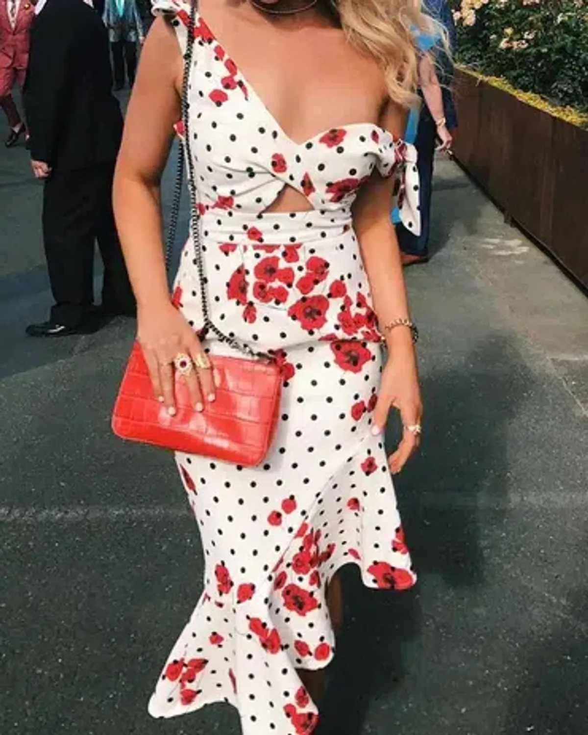 Sheike Poppy Dot Midi Dress Multi Size 10 - Image 2