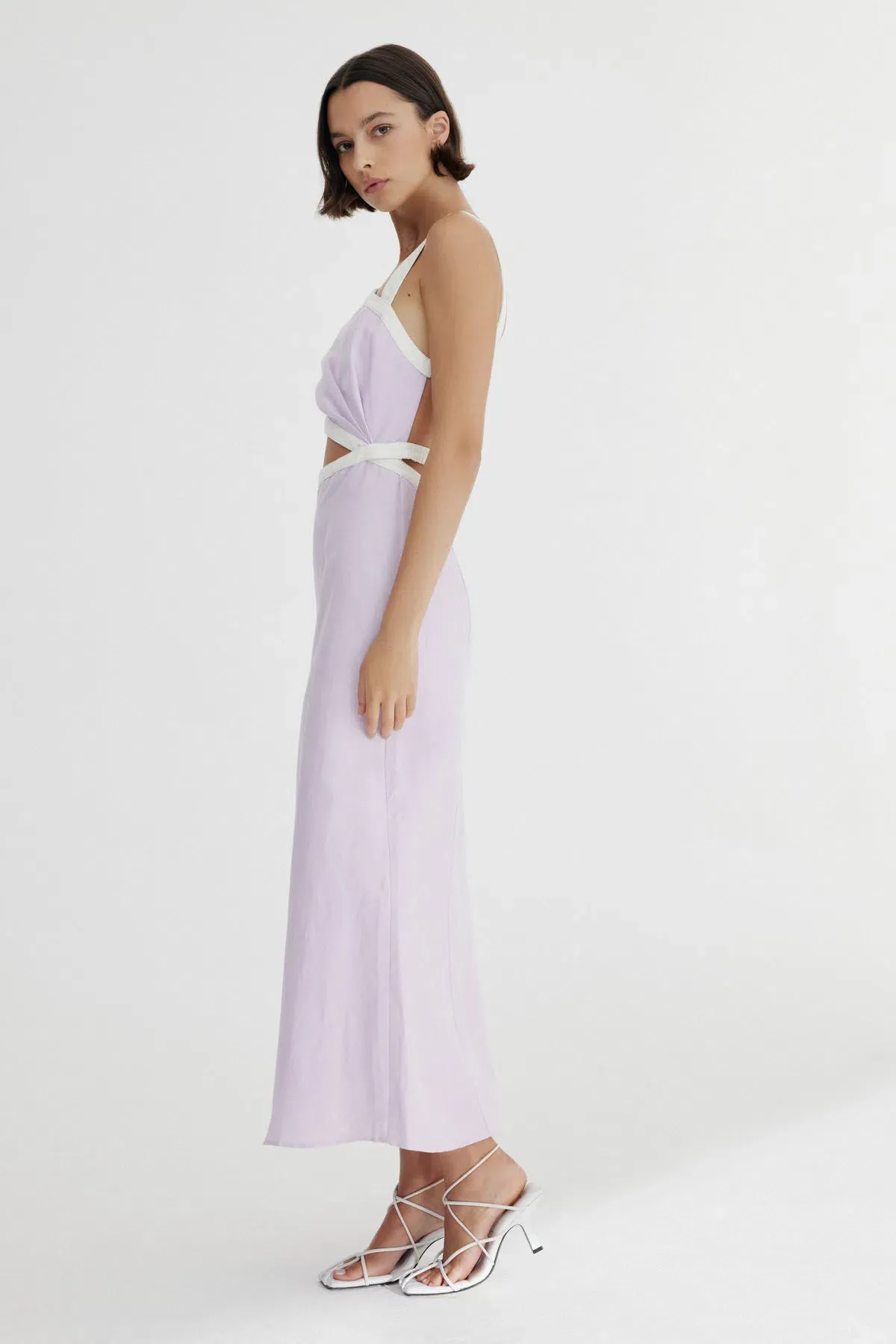 Significant Other Elena Midi Dress Lilac Size 8 - Image 2