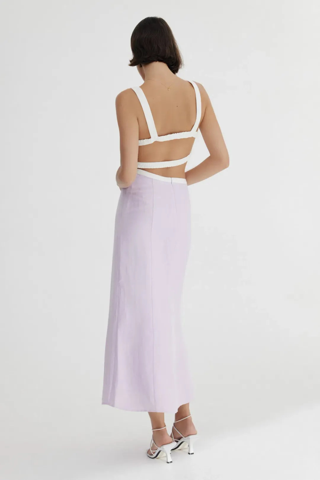 Significant Other Elena Midi Dress Lilac Size 8 for rent on The Volte - main image