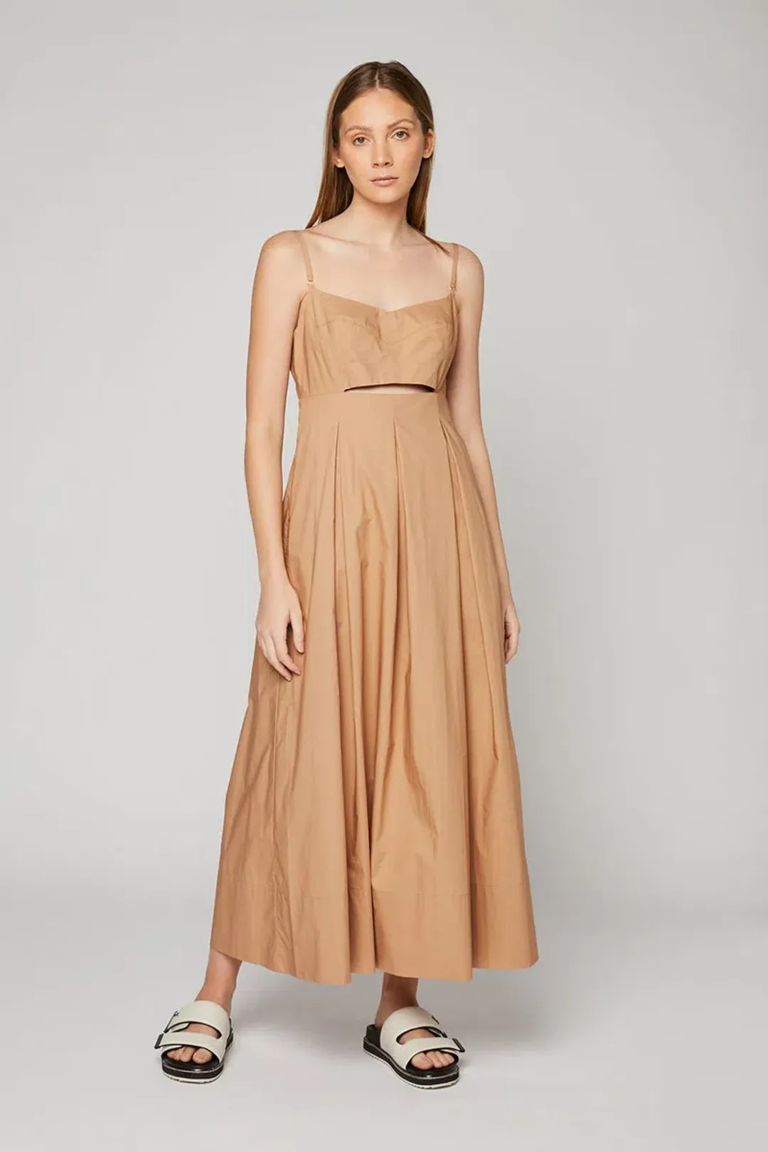 Ginger & Smart Seeker Sundress Brown Size 14 for rent on The Volte - main image