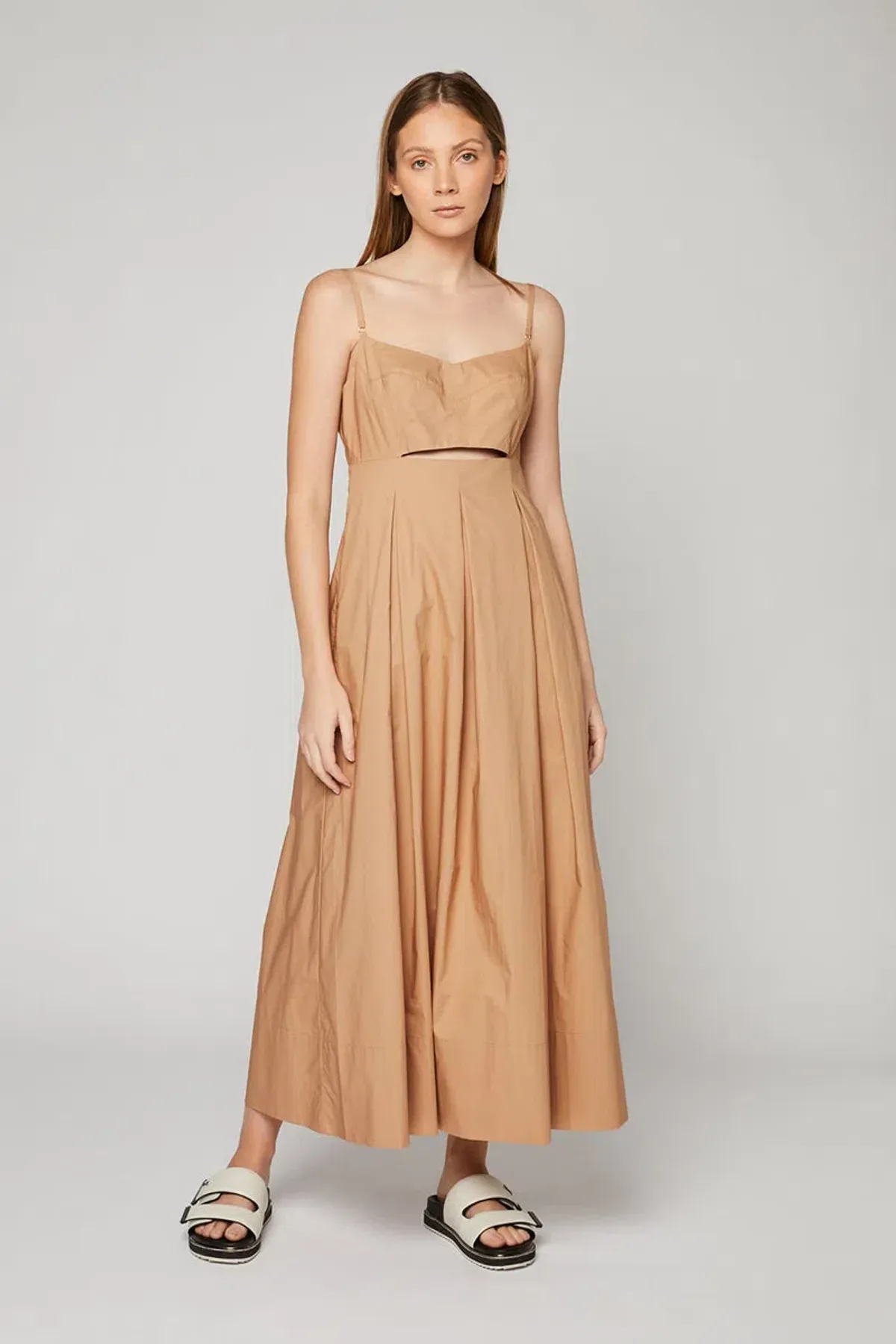 Ginger & Smart Seeker Sundress Brown Size 14 for rent on The Volte - main image