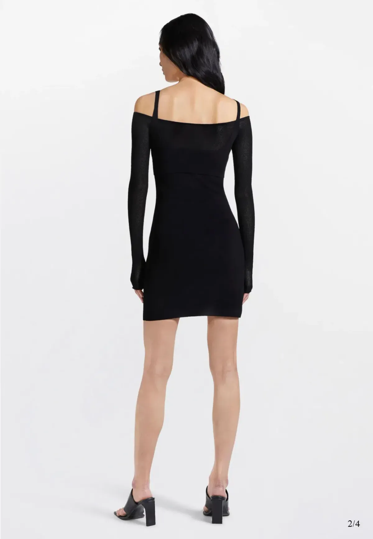 Dion Lee Hosiery Mesh Dress Black Size 10 - Image 3