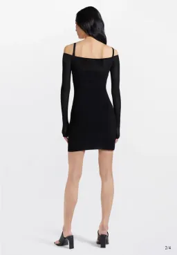 Dion Lee Hosiery Mesh Dress Black Size 10 for rent on The Volte - image 3