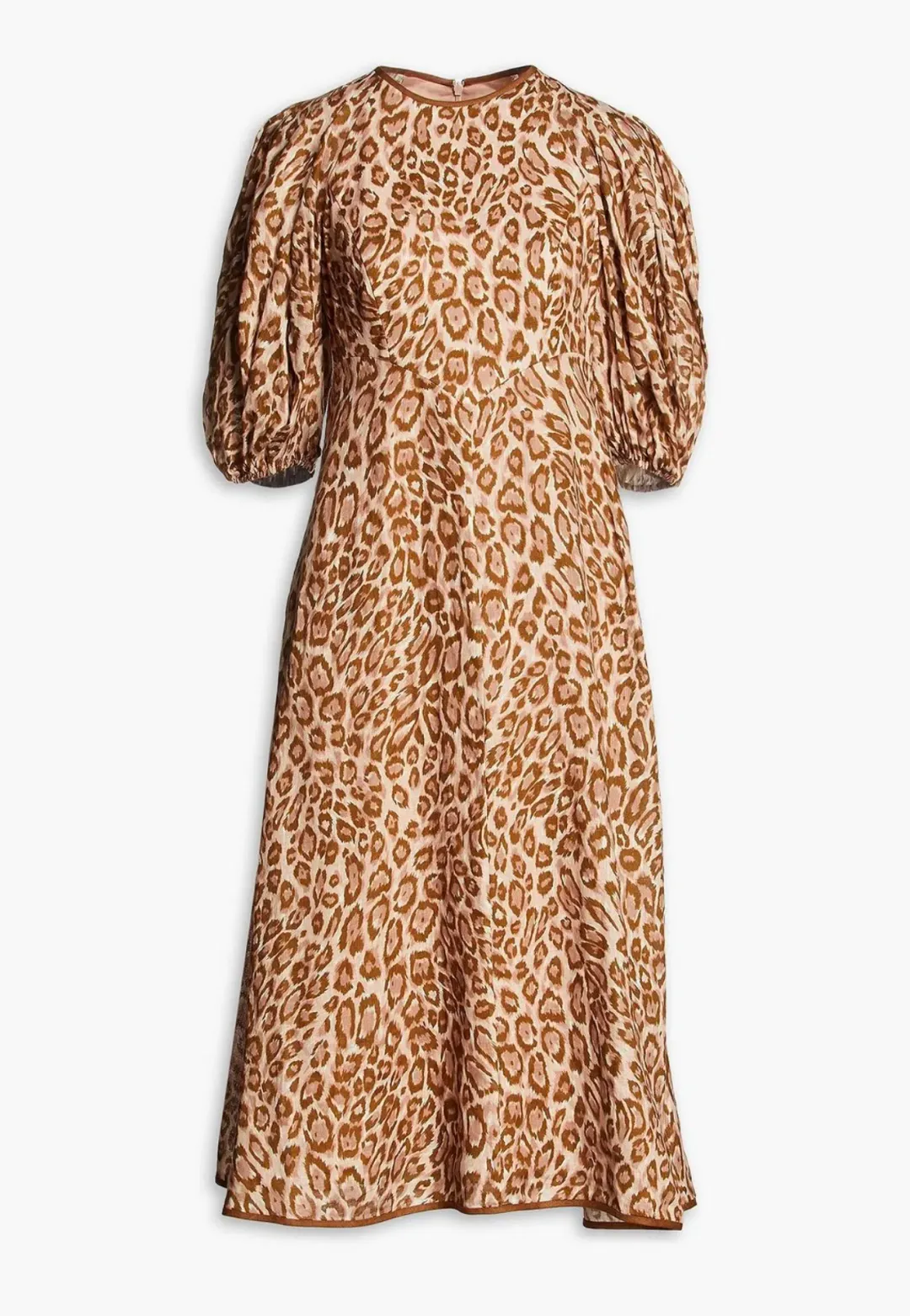 Zimmermann Concert Linen Leopard Print Dress Size 4/Au 16 for rent on The Volte - main image