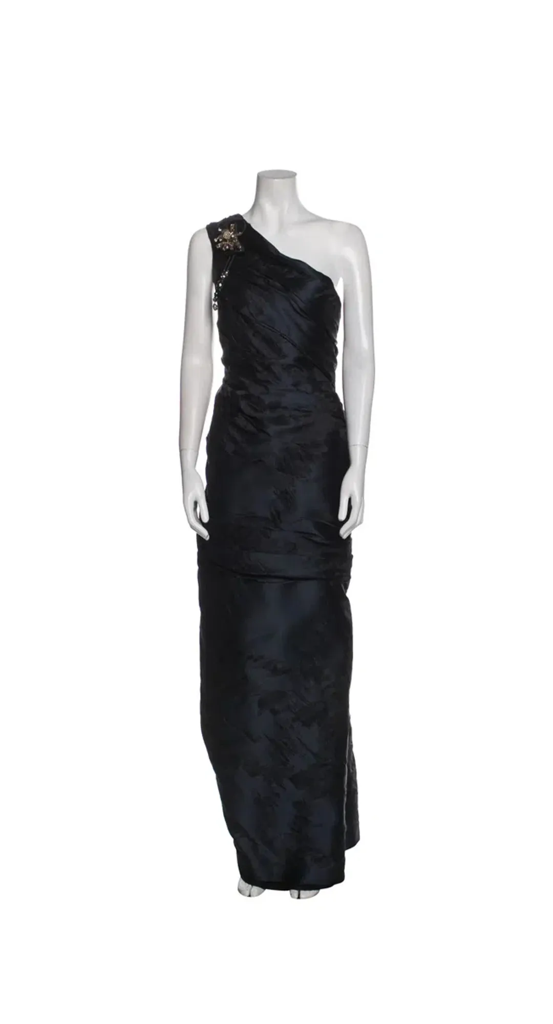 J. Mendel Paris Floor-Length Gown Navy Blue Size AU 12 for rent on The Volte - main image