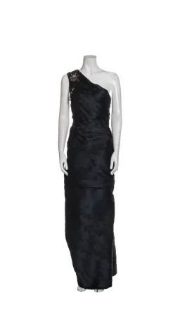 J. Mendel Paris Floor-Length Gown Navy Blue Size AU 12 for rent on The Volte - image 4