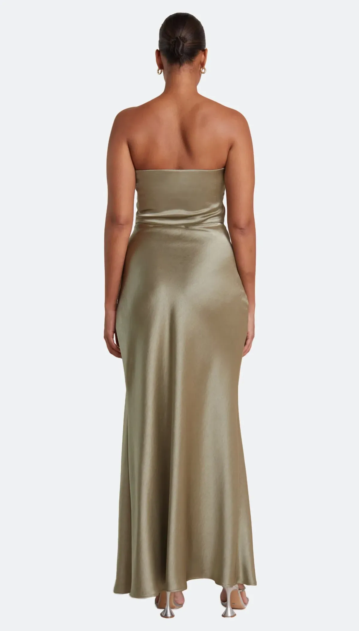Bec & Bridge Dreamer Strapless Dress in Sage Size 14 - Image 2