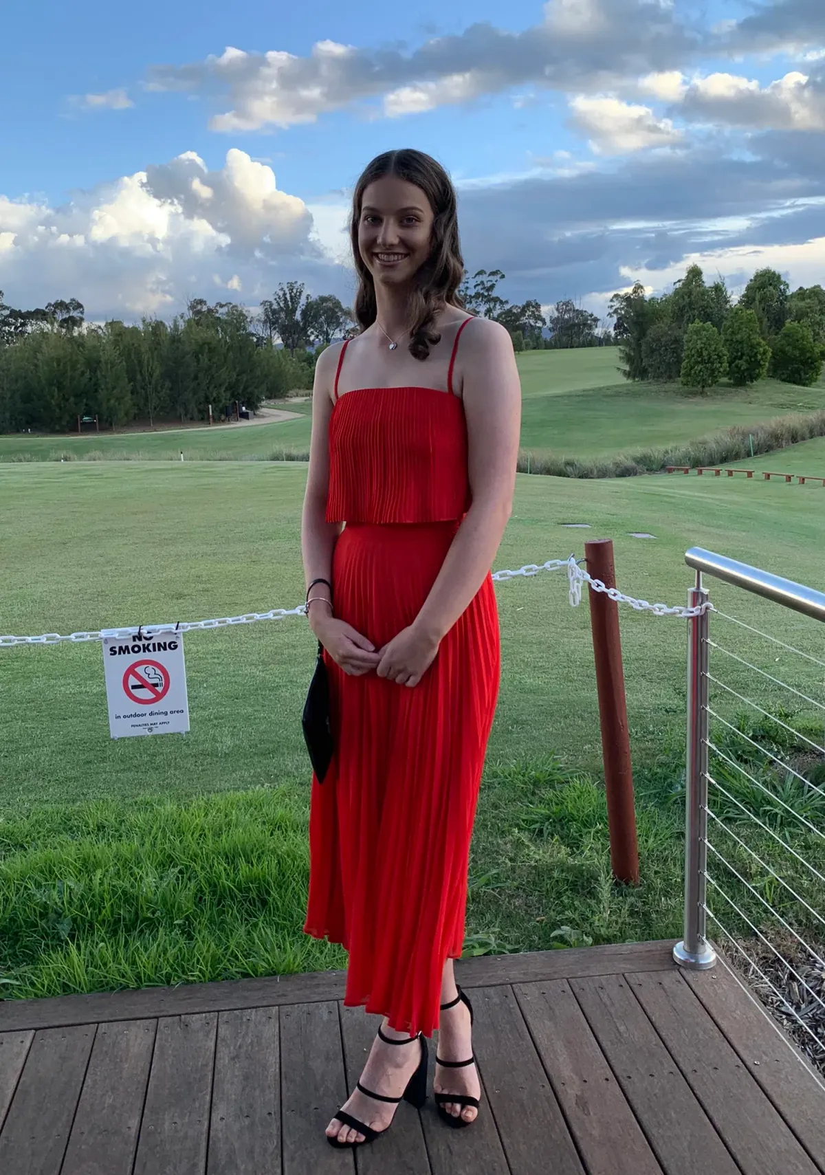 Kookai Carlotta Top and Skirt Set Red Size 8 - Image 3