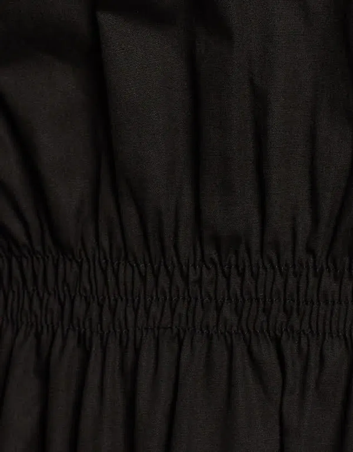 Aere Organic Cotton Poplin Midi Dress Black Size 8 - Image 4