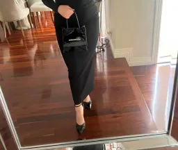 Solace London Ares Maxi Dress Black Size 10 for rent on The Volte - image 2