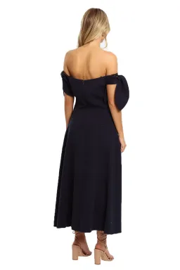 Camilla and Marc Bancroft Off Shoulder Dress Indigo Size 8 for rent on The Volte - image 1