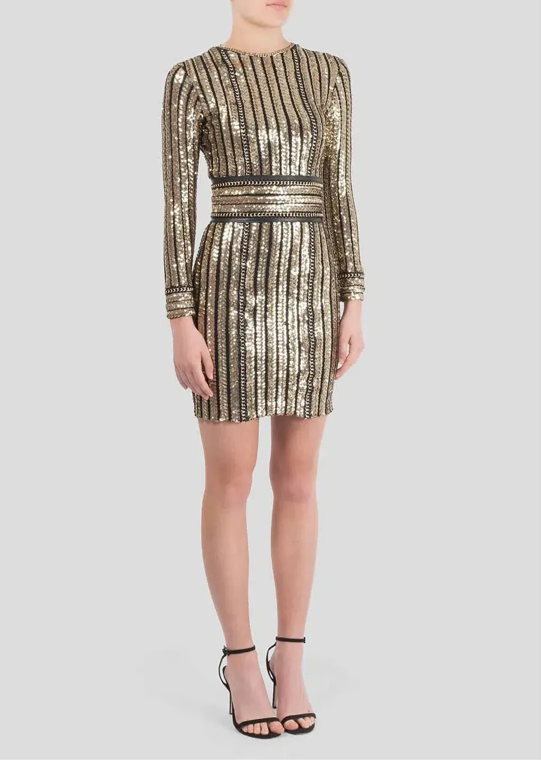 Nadine Merabi Kina Dress Gold Size 8 for rent on The Volte - main image