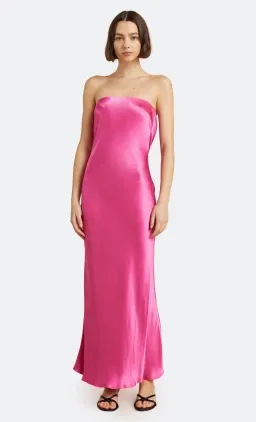 Bec & Bridge Moon Dance Strapless Dress Deep Pink Size 10 for rent on The Volte - image 4