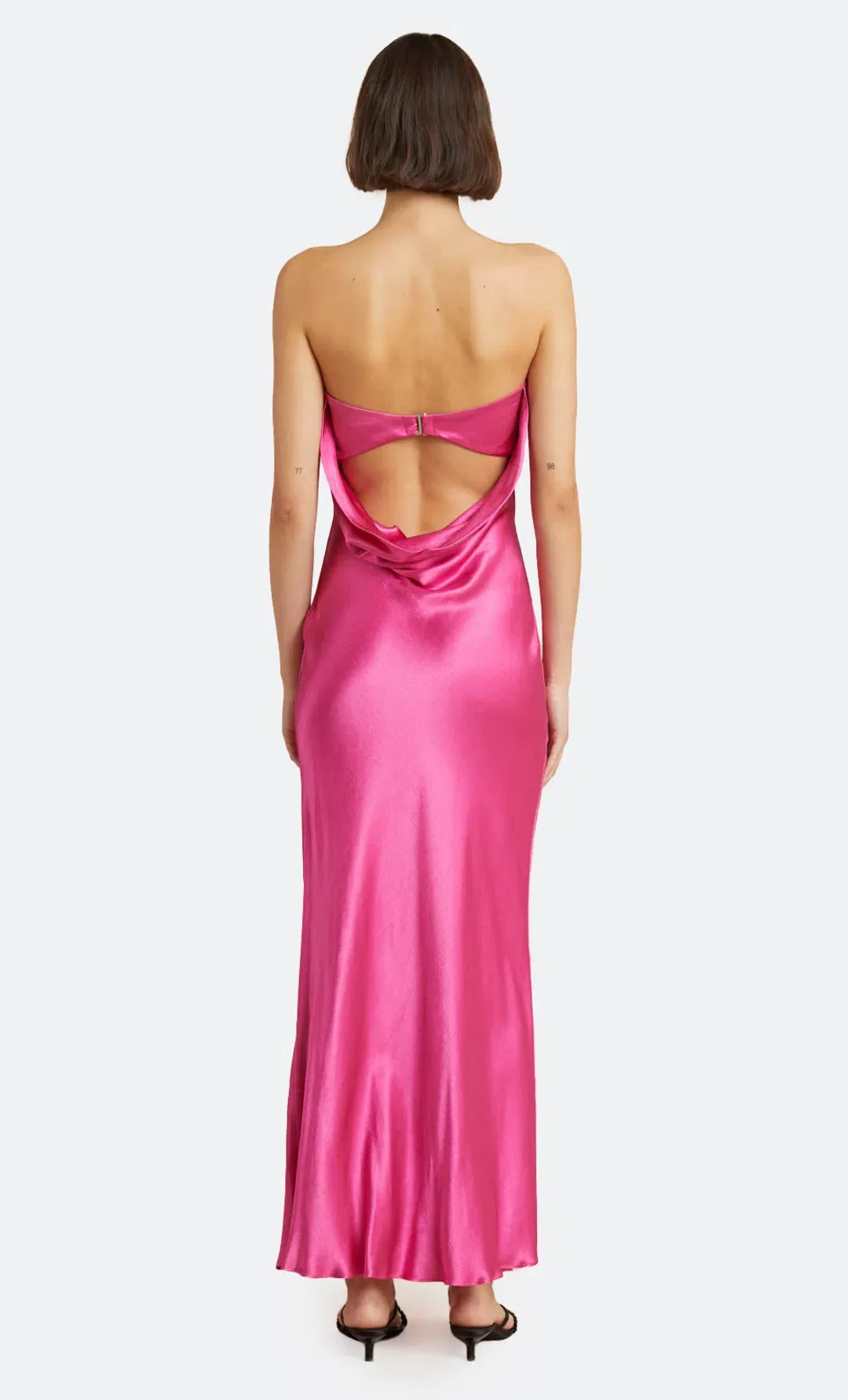 Bec & Bridge Moon Dance Strapless Dress Deep Pink Size 10 for rent on The Volte - main image