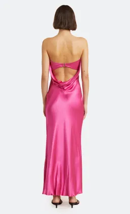 Bec & Bridge Moon Dance Strapless Dress Deep Pink Size 10 for rent on The Volte - image 3