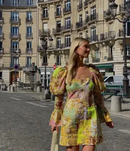 Alemais Matilde Puff Sleeve Mini Dress Multi Size 10 for rent on The Volte - image 2