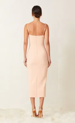 Bec & Bridge Ruby Asym Midi Dress in Peach Size 14 for rent on The Volte - image 3
