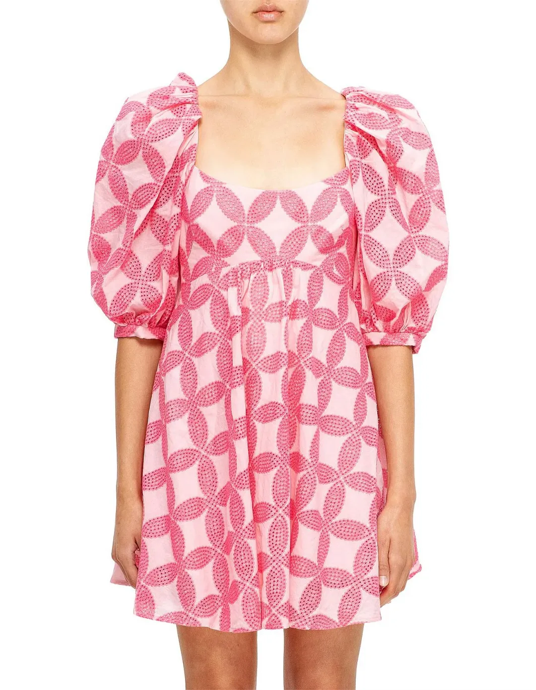 Acler Perry Mini Dress Pink Size 10 for rent on The Volte - main image