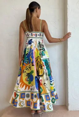 Alemais Soleil Maxi Sundress Multi Size 6 for rent on The Volte - image 3