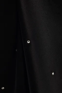 Michelle Mason Open Back Crystal Embellished Mini Dress Black Size 2 US / AU 6-8 for rent on The Volte - image 4