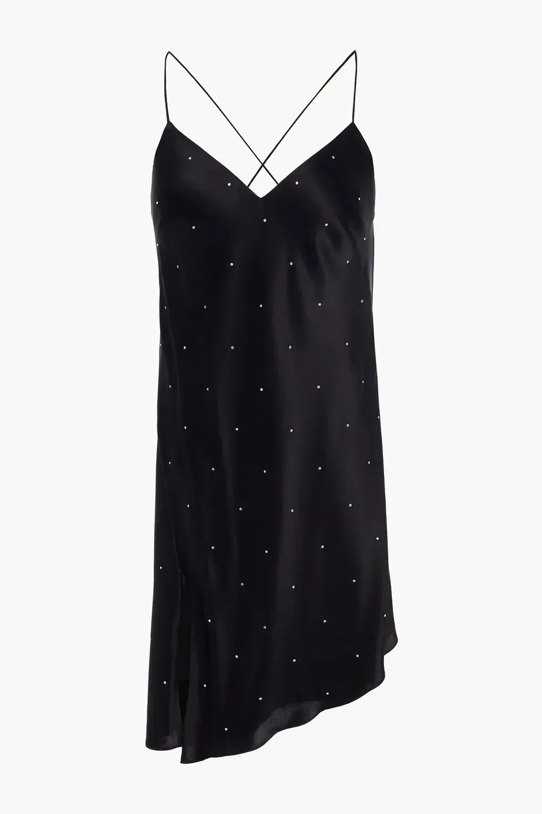 Michelle Mason Open Back Crystal Embellished Mini Dress Black Size 2 US / AU 6-8 for rent on The Volte - main image