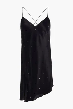 Michelle Mason Open Back Crystal Embellished Mini Dress Black Size 2 US / AU 6-8 for rent on The Volte - image 3