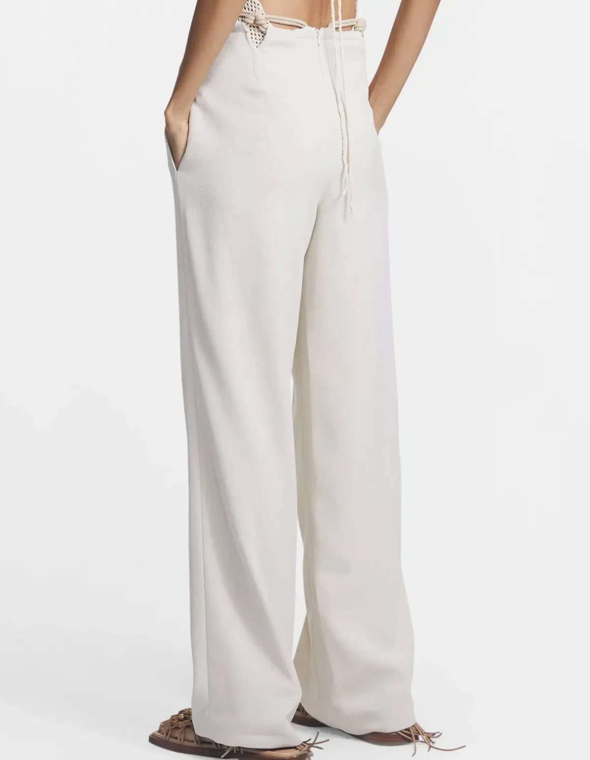Dion Lee Macrame Pant in Ivory Size XS / AU 6 - Image 4