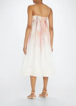Zimmermann Dancer Empire Line Midi Dress Pink Size 8 for rent on The Volte - image 3
