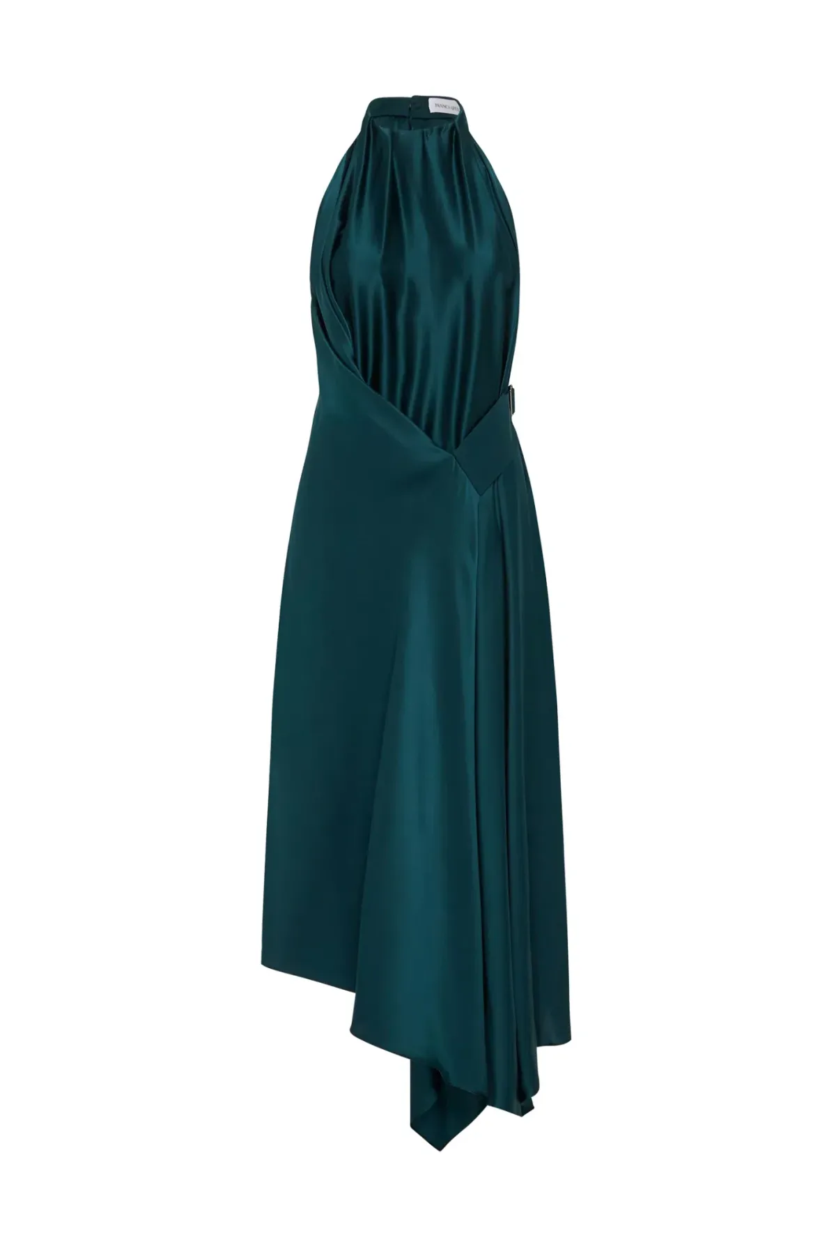 Bianca Spender Petrol Silk Isabella Dress Green Size 8 - Image 5