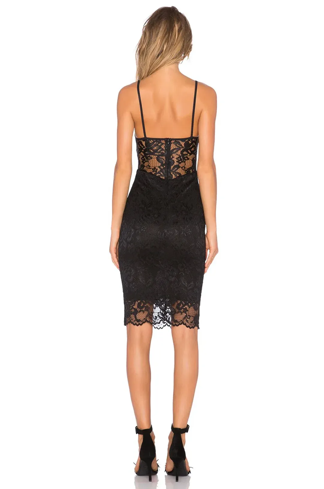 Bec and Bridge Cache Dress in Lace Black Size 10 for rent on The Volte - main image