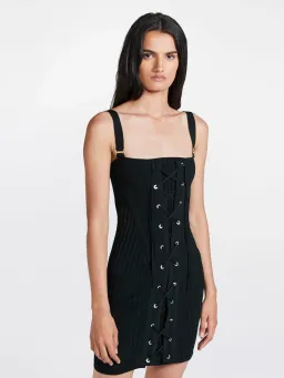 Dion Lee Laced Corset Dress Black Size S/Au 8 for rent on The Volte - image 2