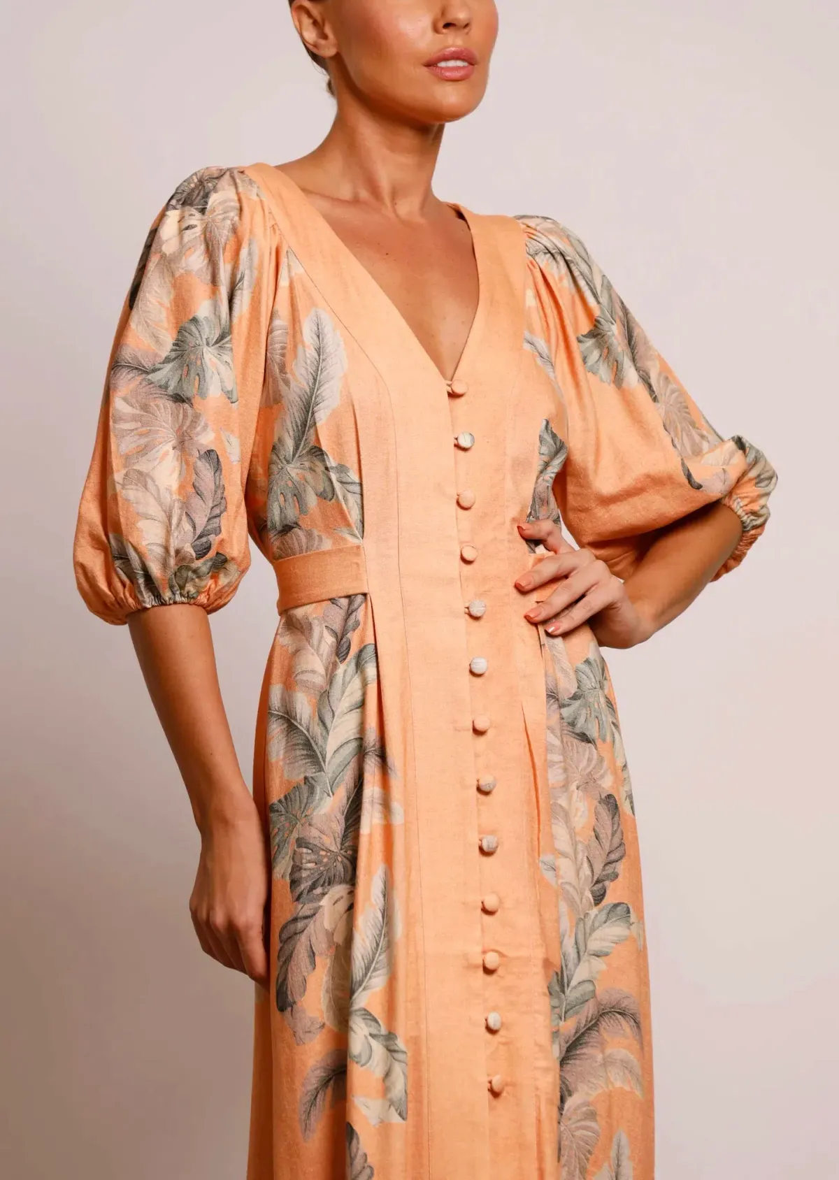 Pasduchas Horizon Midi Dress Earth Size 10 - Image 3