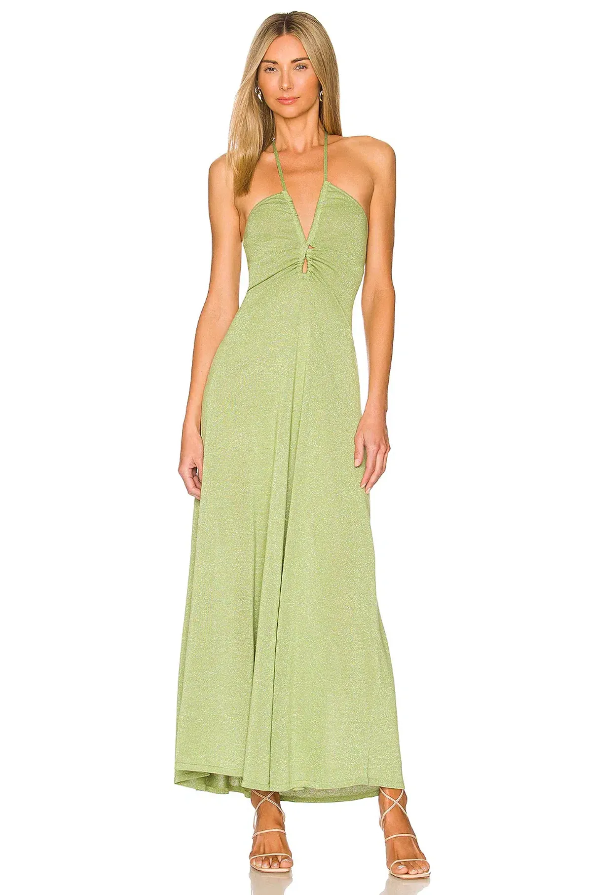 Bec & Bridge Indya Knit Maxi Dress Pistachio Green Size 6 - Image 1