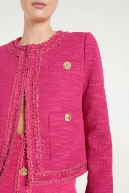 Rebecca Vallance Anita Button Mini Dress And Jacket Hot Pink Size 6 for rent on The Volte - image 7