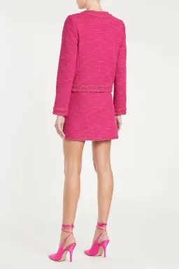 Rebecca Vallance Anita Button Mini Dress And Jacket Hot Pink Size 6 for rent on The Volte - image 6