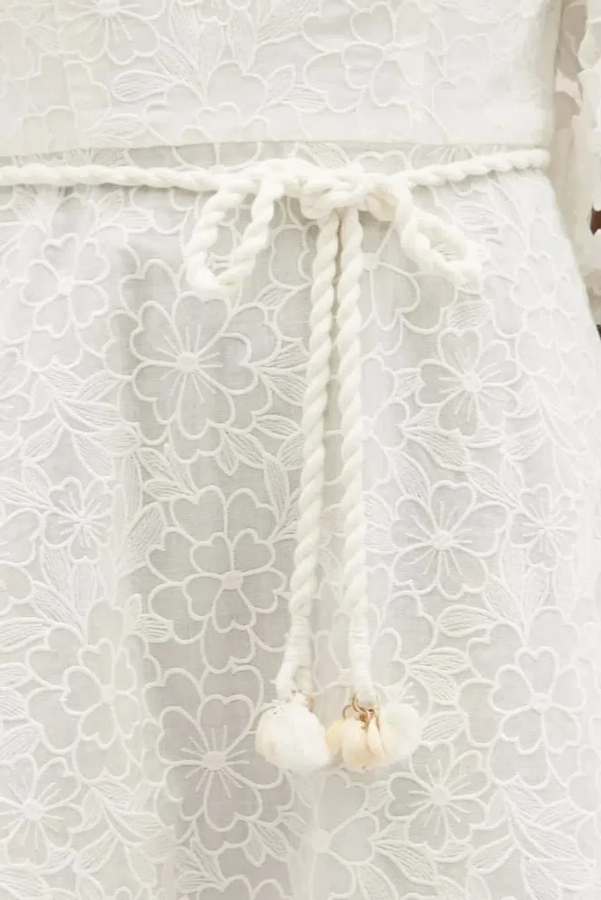 Zimmermann Lola Embroidered Midi Dress White Size 3 / Au 14 - Image 4