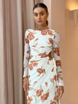 Hansen & Gretel Athena Dress Ivory Floral Size L / Au 12 for rent on The Volte - image 2