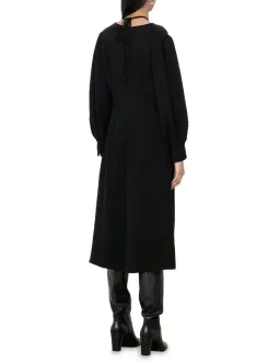 Veronika Maine Eco Crepe Midi Dress Black Size 6 for rent on The Volte - image 3