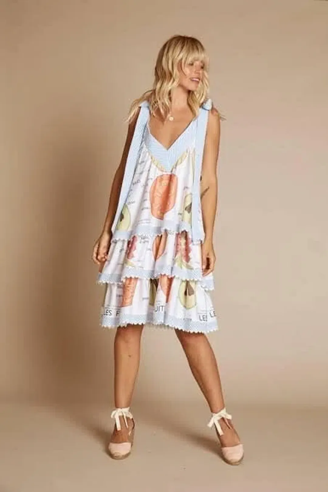 Binny Fruit Dress Print Size 10 for rent on The Volte - main image