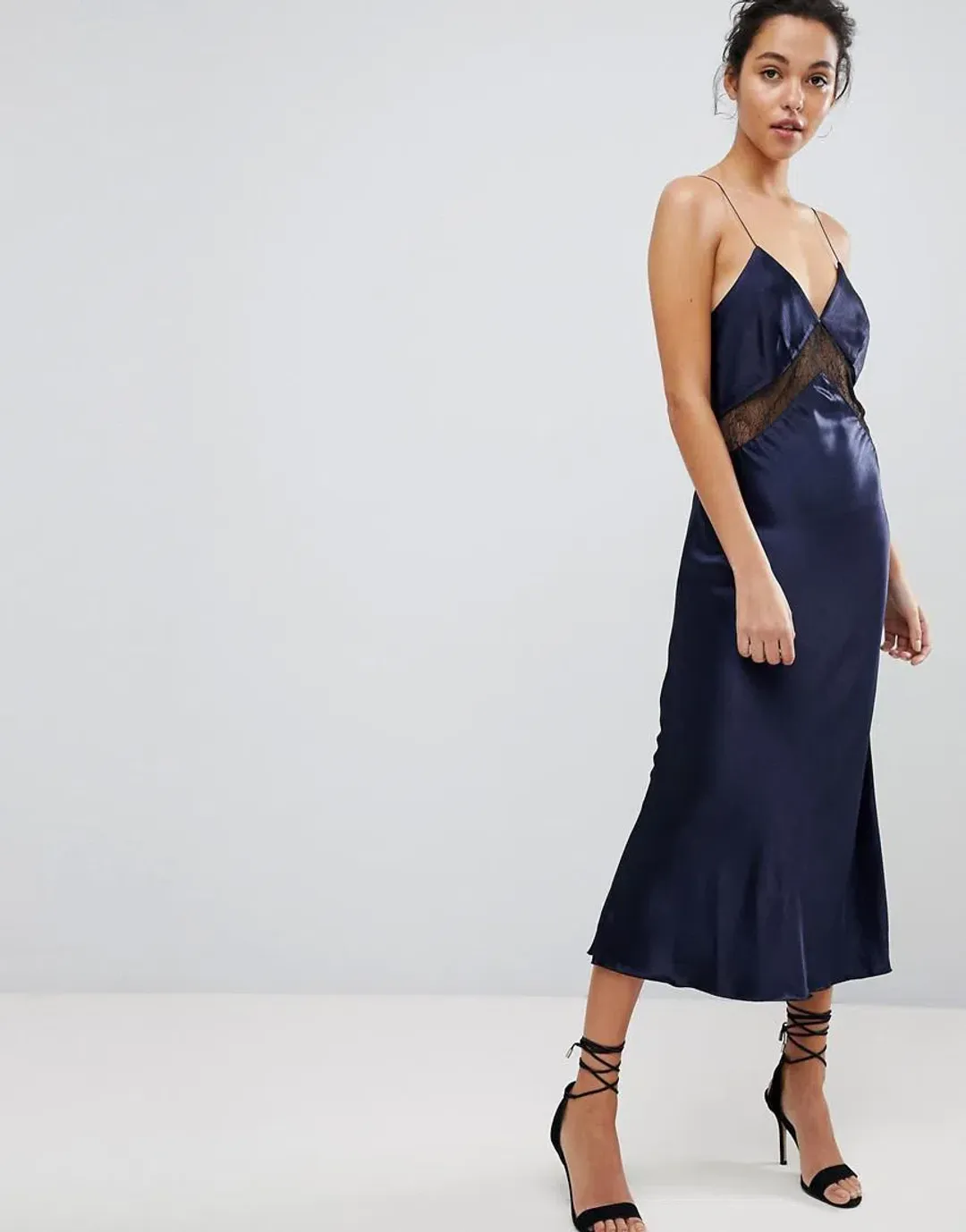 Bec & Bridge Je Suis Midi Dress Navy Size 6 / XS for rent on The Volte - main image