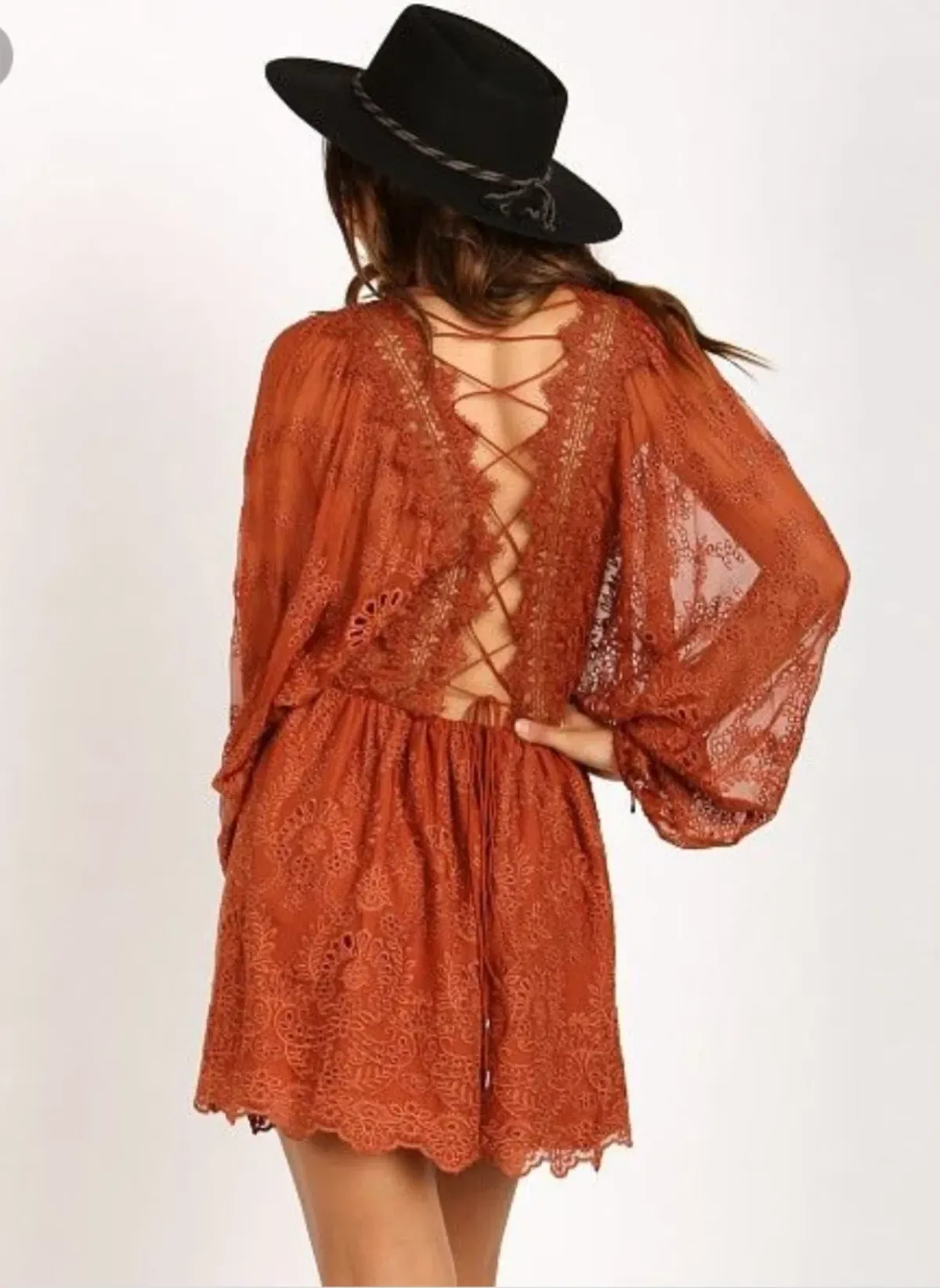 Zimmermann Alchemy Twine Embroidery Dress Copper Size 0 / Au 8 - Image 2