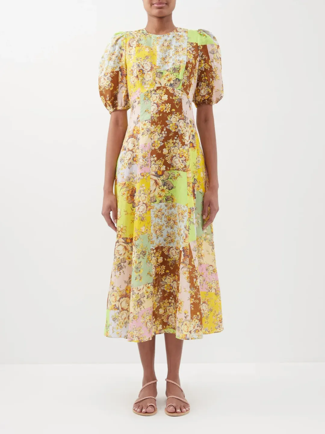 Alemais Matilde Midi Dress Floral Size 6 for rent on The Volte - main image