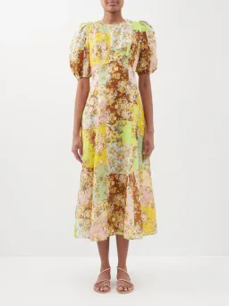 Alemais Matilde Midi Dress Floral Size 6 for rent on The Volte - image 1