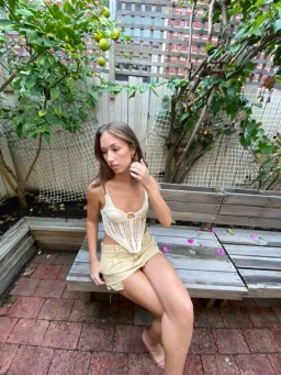 Dion Lee Crochet Corset Cream Size XS/Au 6 for rent on The Volte - image 3