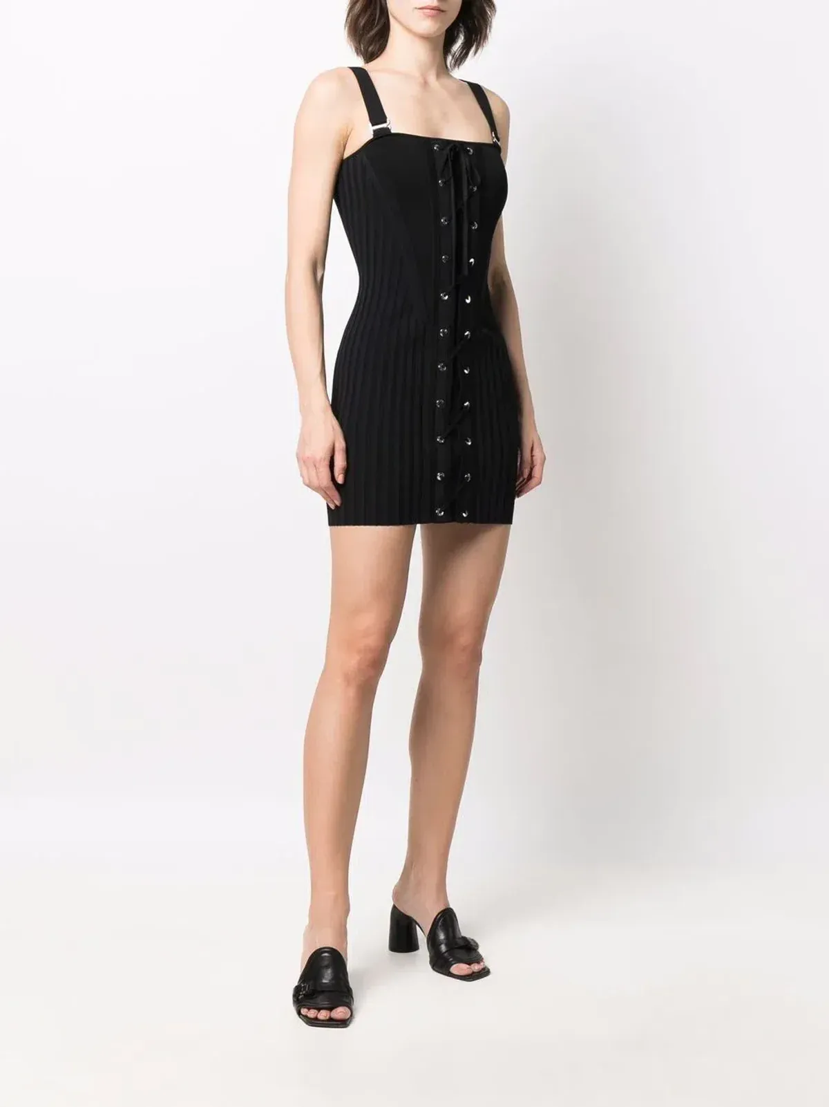 Dion Lee Laced Corset Mini Dress Black Size XS/Au 6 - Image 2