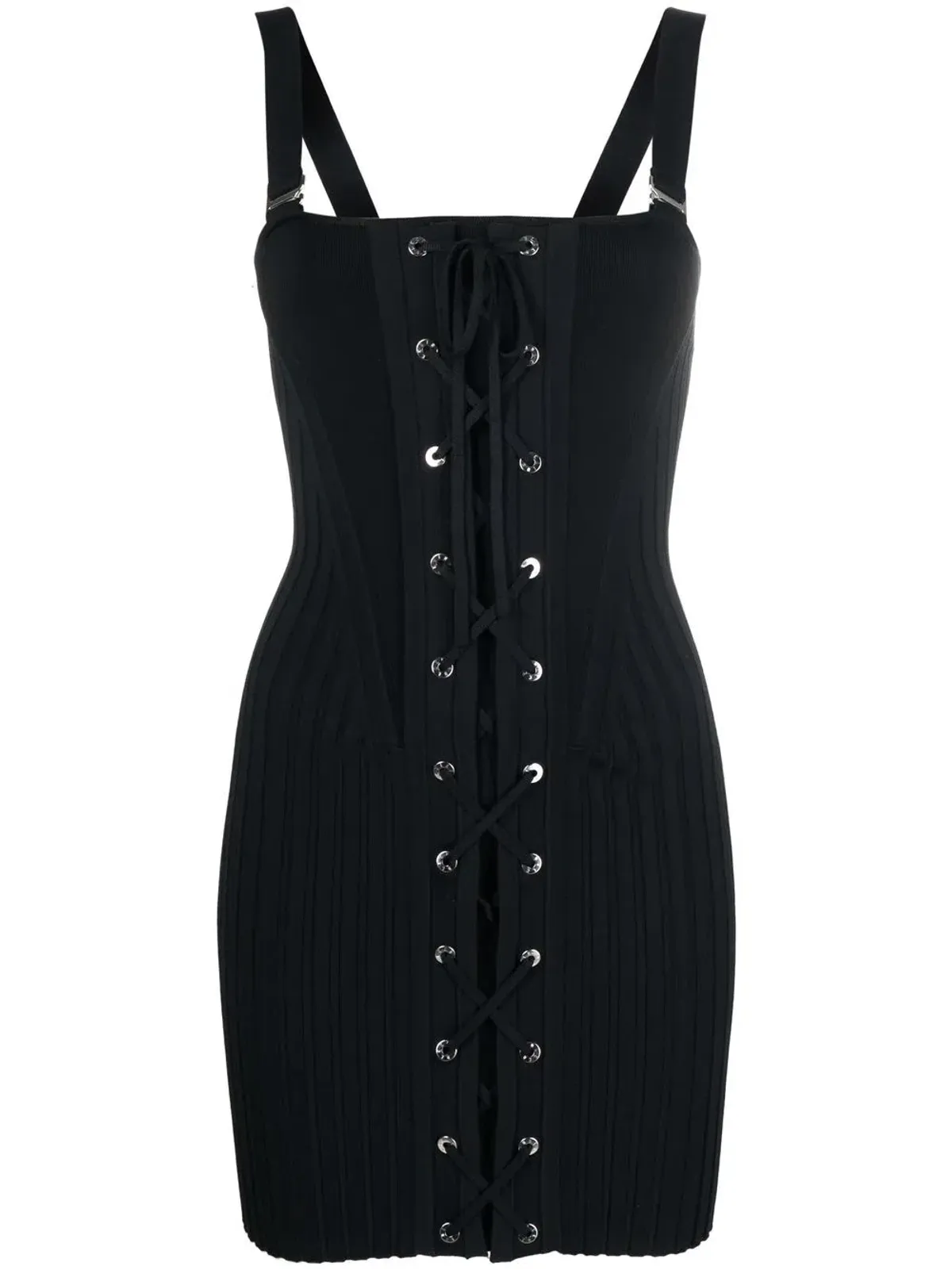 Dion Lee Laced Corset Mini Dress Black Size XS/Au 6 - Image 5