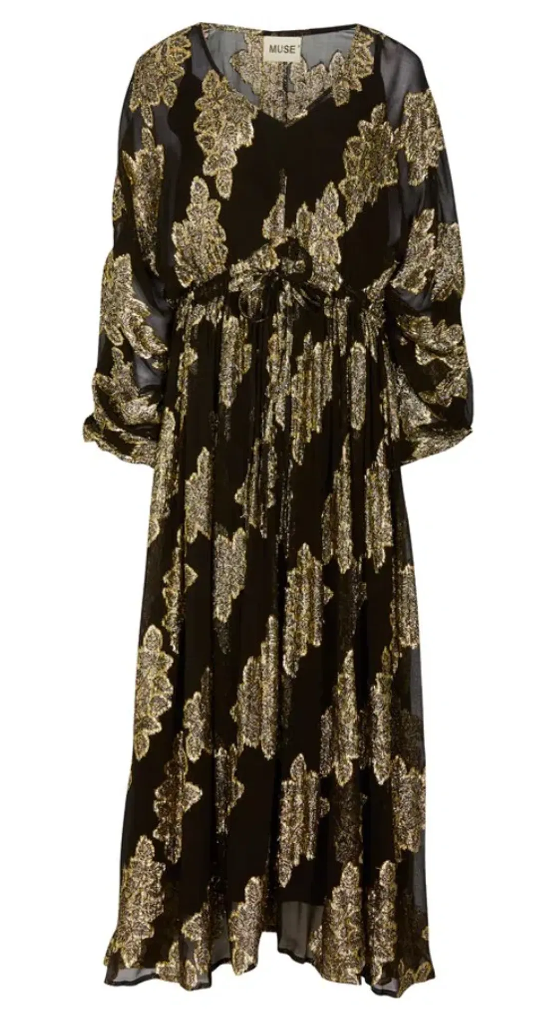 Never Fully Dressed Jaquard Missi Dress Black/Print Size 18 for rent on The Volte - main image