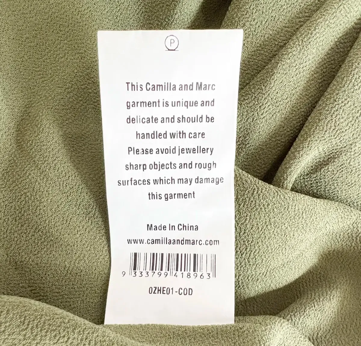 Camilla And Marc Tatami Full Maxi Dress Green Animal Print Size 8 - Image 7