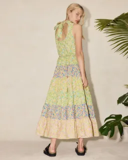 Alemais Daisy Spliced Midi Dress Multi Size 14 for rent on The Volte - image 2