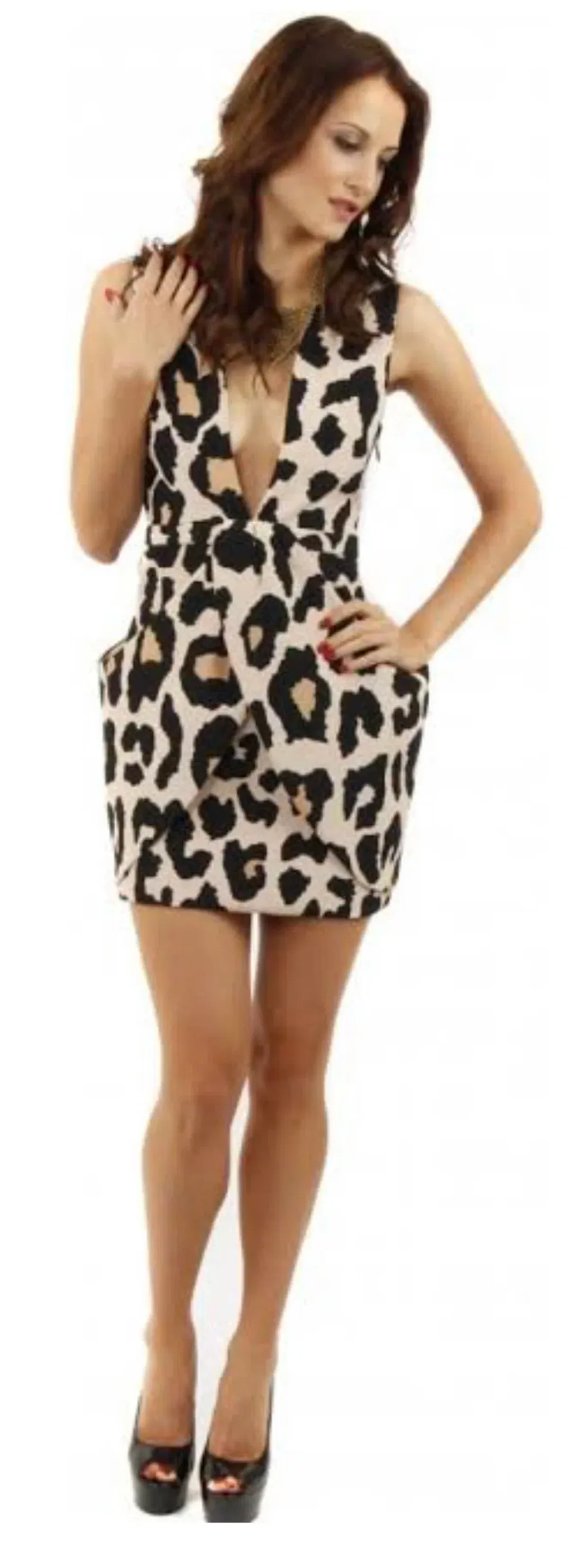 Finders Keepers animal Print Dress XSAU 6 - Image 1